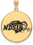 Gold Plated Sterling Silver North Dakota State XL Enamel Disc Pendant by LogoArt