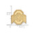 Gold Plated Sterling Silver Ohio State University Lapel Pin by LogoArt