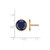 Gold Plated Sterling Silver Phi Sigma Sigma Post Earrings by LogoArt GP019PSS