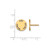 Gold Plated Sterling Silver Phi Sigma Sigma Post Earrings by LogoArt GP020PSS
