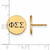 Image of Gold Plated Sterling Silver Phi Sigma Sigma Post Earrings by LogoArt GP032PSS