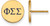 Image of Gold Plated Sterling Silver Phi Sigma Sigma Post Earrings by LogoArt GP032PSS