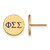 Gold Plated Sterling Silver Phi Sigma Sigma Post Earrings by LogoArt GP032PSS