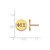 Gold Plated Sterling Silver Phi Sigma Sigma Post Earrings by LogoArt GP032PSS