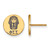 Gold Plated Sterling Silver Phi Sigma Sigma Post Earrings by LogoArt GP047PSS
