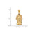 Gold Plated Sterling Silver Phi Sigma Sigma Small Pendant by LogoArt (GP035PSS)