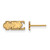 Gold Plated Sterling Silver Phi Sigma Sigma XSmall Post Earrings LogoArt GP005