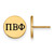 Gold Plated Sterling Silver Pi Beta Phi Enamel Post Earrings by LogoArt GP033PBP