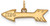 Image of Gold Plated Sterling Silver Pi Beta Phi X-Small Pendant by LogoArt (GP034PBP)