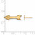 Image of Gold Plated Sterling Silver Pi Beta Phi X-Small Post Earrings LogoArt (GP038PBP)