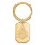 Gold Plated Sterling Silver Purdue Key Chain by LogoArt (GP055PU)