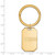 Gold Plated Sterling Silver Purdue Key Chain by LogoArt (GP072PU)
