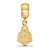 Image of Gold Plated Sterling Silver Purdue Small Dangle Bead by LogoArt (GP062PU)