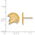 Gold Plated Sterling Silver San Jose State University Sm Post LogoArt Earrings