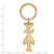 Gold Plated Sterling Silver Sigma Delta Tau Key Chain by LogoArt