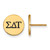 Gold Plated Sterling Silver Sigma Delta Tau Post Earrings by LogoArt GP033SDT