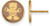 Image of Gold Plated Sterling Silver Sigma Delta Tau Post Earrings by LogoArt GP046SDT