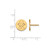 Gold Plated Sterling Silver Sigma Delta Tau Post Earrings by LogoArt GP047SDT