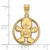Image of Gold Plated Sterling Silver Sigma Delta Tau Sm Circle Pendant LogoArt GP041SDT