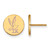 Gold Plated Sterling Silver Sigma Kappa Enamel Post Earrings by LogoArt GP047SKP