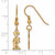 Gold Plated Sterling Silver Sigma Kappa Small Dangle Earrings by LogoArt