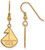Image of Gold Plated Sterling Silver Sigma Sigma Sigma Medium Dangle Earrings by LogoArt