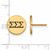 Image of Gold Plated Sterling Silver Sigma Sigma Sigma Post Earrings by LogoArt GP033SSS