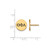 Gold Plated Sterling Silver Theta Phi Alpha Post Earrings by LogoArt GP033TPA