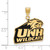 Image of Gold Plated Sterling Silver U of New Hampshire Large Pendant by LogoArt GP014UNH