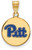 Image of Gold Plated Sterling Silver U of Pittsburgh Medium Enamel Disc LogoArt Pendant