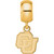 Image of Gold Plated Sterling Silver University of Colorado XSmall Bead LogoArt GP034UCO