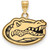 Image of Gold Plated Sterling Silver University of Florida Small LogoArt Pendant GP031UFL