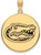 Gold Plated Sterling Silver University of Florida XL Disc LogoArt Pendant GP078