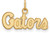 Image of Gold Plated Sterling Silver University of Florida XSmall Pendant LogoArt GP043