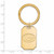 Image of Gold Plated Sterling Silver University of Georgia Key Chain by LogoArt