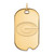 Gold Plated Sterling Silver University of Georgia Large Dog Tag by LogoArt