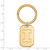 Gold Plated Sterling Silver University of Illinois Key Chain by LogoArt