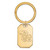 Gold Plated Sterling Silver University of Kansas Key Chain by LogoArt