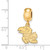 Image of Gold Plated Sterling Silver University of Kansas Small Dangle Bead by LogoArt