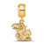 Image of Gold Plated Sterling Silver University of Kansas Small Dangle Bead by LogoArt
