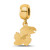 Image of Gold Plated Sterling Silver University of Kansas Small Dangle Bead by LogoArt