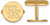 Image of Gold Plated Sterling Silver University of Kentucky Cuff Links by LogoArt GP012UK