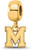 Image of Gold Plated Sterling Silver University of Memphis XSmall Bead LogoArt GP048UMP