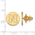 Image of Gold Plated Sterling Silver University of Nebraska Disc Lapel Pin by LogoArt