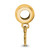 Image of Gold Plated Sterling Silver University of Nebraska XSmall Bead LogoArt GP021UNE