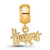 Image of Gold Plated Sterling Silver University of Nebraska XSmall Bead LogoArt GP021UNE