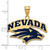 Gold Plated Sterling Silver University of Nevada Large Enamel Pendant by LogoArt