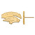 Gold Plated Sterling Silver University of Nevada Small Post Earrings by LogoArt
