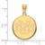 Image of Gold Plated Sterling Silver University of New Mexico Lg Pendant LogoArt GP006UNM