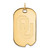 Gold Plated Sterling Silver University of Oklahoma Lg Dog Tag LogoArt GP029UOK